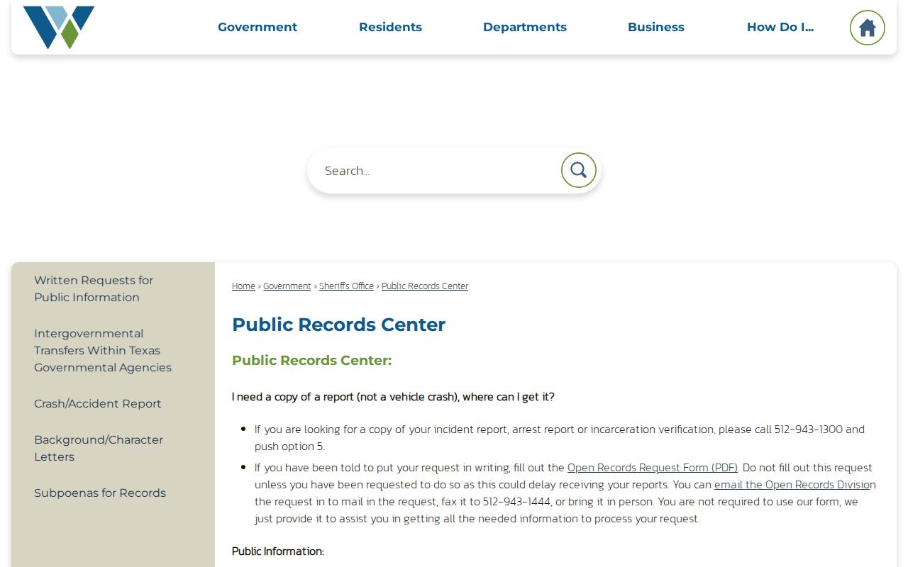 Leander residents directory Williamson County Public Records Center