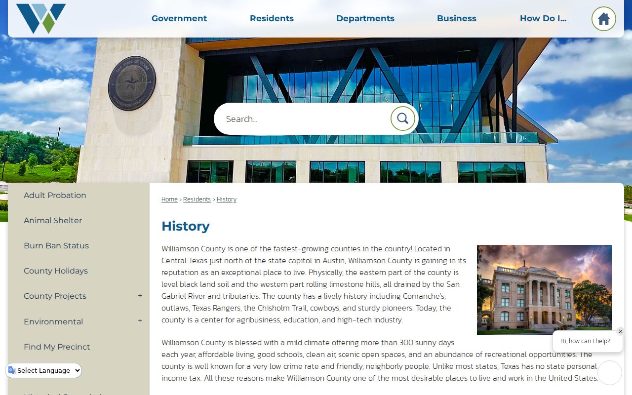 Leander previous residents Williamson County and city history
